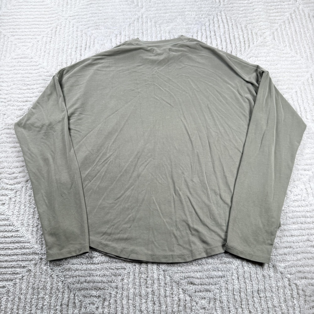Madewell Shirt Womens S Mock Neck Long Sleeve Minimalist Old Money Layer Casule - Picture 2 of 10